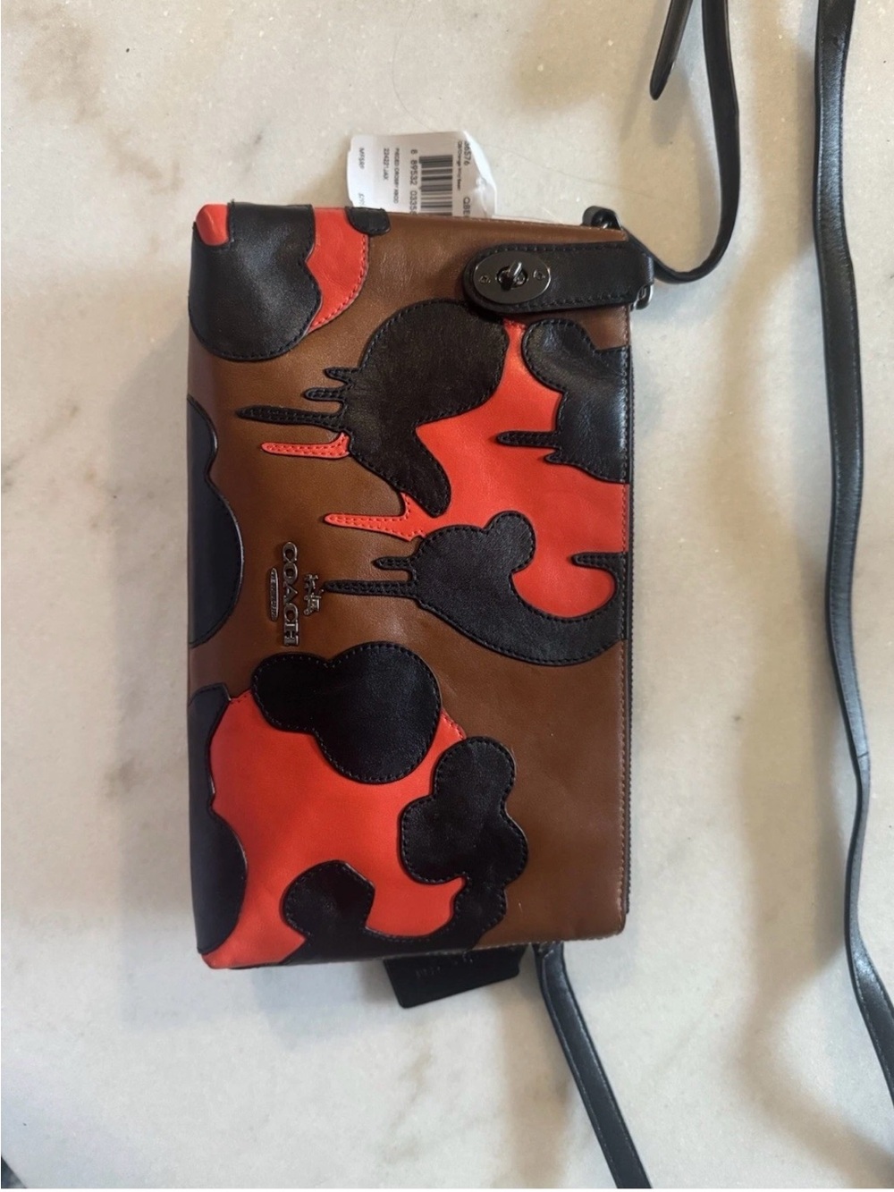 Coach QB Orange Wild Beast Crosby Crossbody - NWT